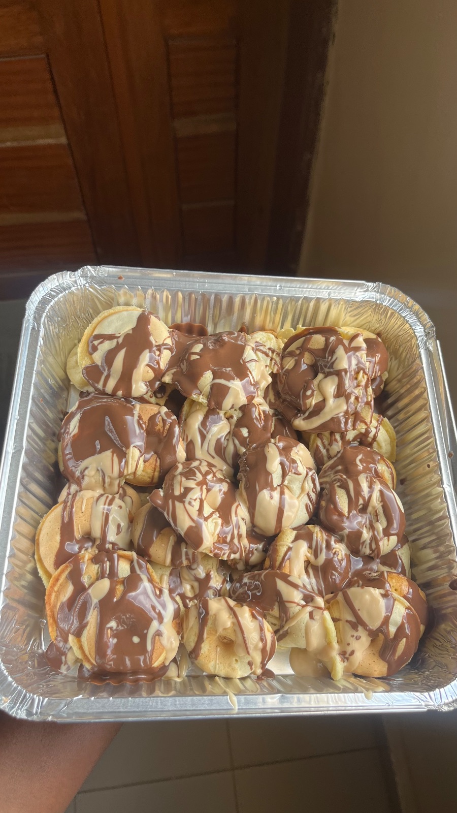 Minis donuts au chocolat 